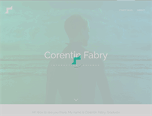 Tablet Screenshot of corentinfabry.com